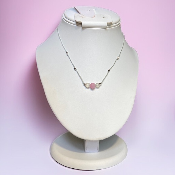 🍭5 for $20🍭 Pastel Blue string Beaded Necklace CC - Picture 1 of 7